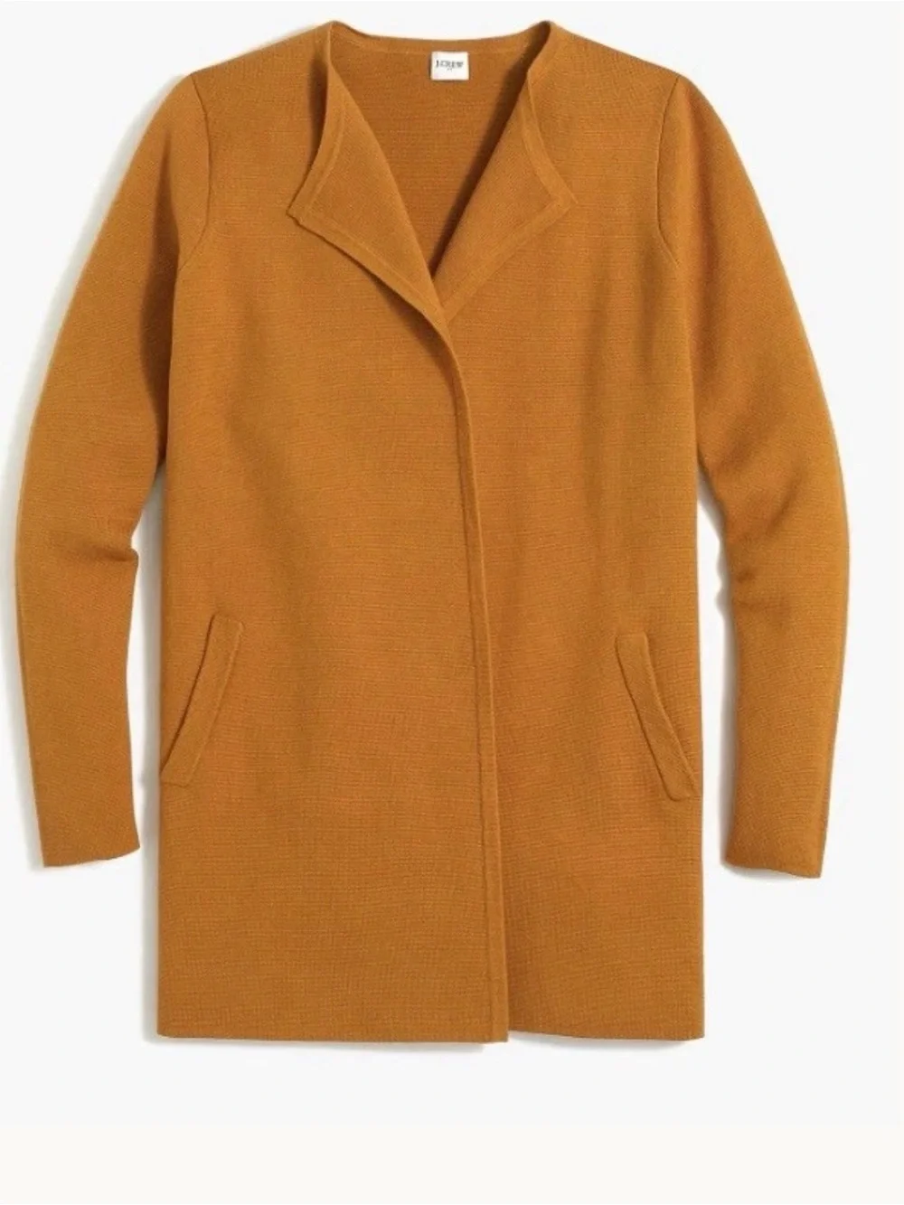 J. Crew Vanessa 100% Cotton Oversized Cardigan Size Small Yellow Mustard